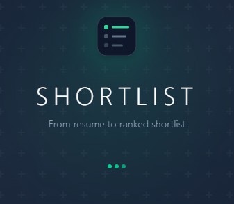Shortlist splash screen: the app's branded loading screen